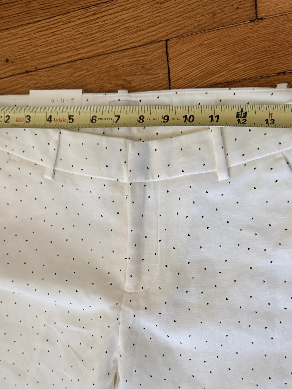 A New Day Slim Ankle Cream Black Polka Dot Pants Size 6 NWT - Picture 5 of 11